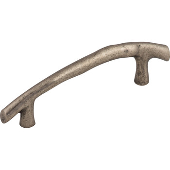 Top Knobs, Aspen, 5" Twig Curved Pull, Silicon Bronze Light - Angle View