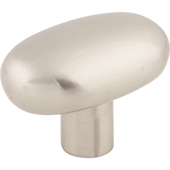 Top Knobs, Aspen II, 2" Small Potato Knob, Brushed Satin Nickel - Angle View