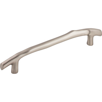 Top Knobs, Aspen II, 12" (305mm) Twig Curved Pull, Brushed Satin Nickel - Angle View