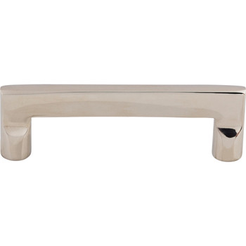 Top Knobs, Aspen II, 4" Flat Sided Straight Pull, Polished Nickel