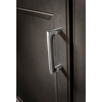 Top Knobs, Aspen II, 18" Flat Sided Straight Pull, Polished Chrome - Installed