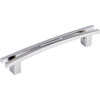 Top Knobs, Sanctuary, Rail, 5" Flared Curved Pull, Polished Chrome - alt view