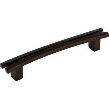 Top Knobs, Sanctuary, Rail, 5" Flared Curved Pull, Oil Rubbed Bronze - alt view