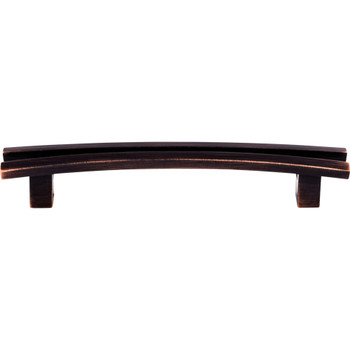 Top Knobs, Sanctuary, Rail, 5" Flared Curved Pull, Tuscan Bronze