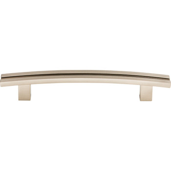 Top Knobs, Sanctuary, Rail, 5" Inset Curved Pull, Brushed Satin Nickel