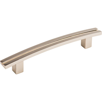 Top Knobs, Sanctuary, Rail, 5" Inset Curved Pull, Polished Nickel - alt view