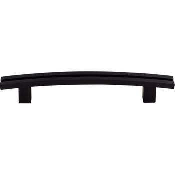 Top Knobs, Sanctuary, Rail, 5" Inset Curved Pull, Flat Black