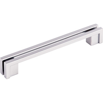 Top Knobs, Sanctuary, Rail, 5" Flat Straight Pull, Polished Chrome - alt view