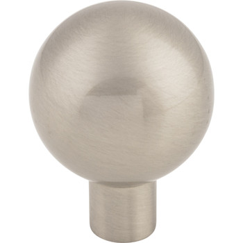 Top Knobs, Barrington, Brookline, 1 1/8" Round Knob, Brushed Satin Nickel