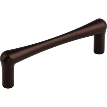 Top Knobs, Barrington, Brookline, 3 3/4" (96mm) Straight Pull, Oil Rubbed Bronze - Angle View