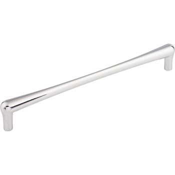 Top Knobs, Barrington, Brookline, 9" Straight Pull, Polished Chrome - Angle View