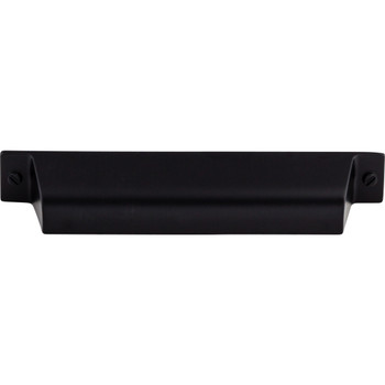 Top Knobs, Barrington, Channing, 5" Cup Pull, Flat Black