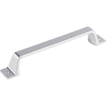 Top Knobs, Barrington, Channing, 5 1/16" (128mm) Straight Pull, Polished Chrome - Angle View