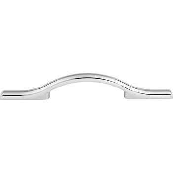 Top Knobs, Barrington, Somerdale, 3 3/4" (96mm) Curved Pull, Polished Chrome