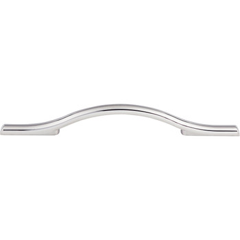 Top Knobs, Barrington, Somerdale, 5 1/16" (128mm) Curved Pull, Polished Chrome