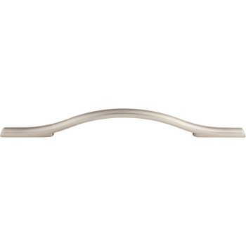 Top Knobs, Barrington, Somerdale, 6 5/16" (160mm) Curved Pull, Brushed Satin Nickel