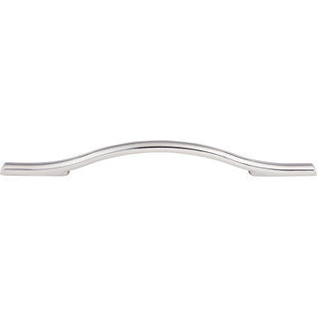 Top Knobs, Barrington, Somerdale, 6 5/16" (160mm) Curved Pull, Polished Chrome