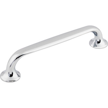 Top Knobs, Mercer, Oculus, 5 1/16" (128mm) Straight Pull, Polished Chrome - Angle View