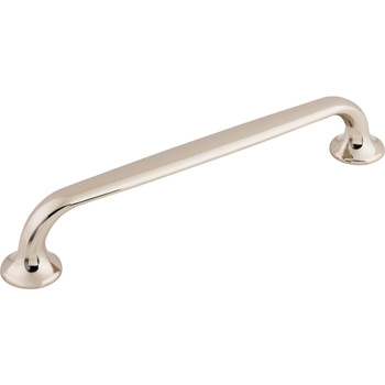 Top Knobs, Mercer, Oculus, 6 5/16" (160mm) Straight Pull, Polished Nickel - Angle View