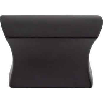 Top Knobs, Mercer, Glacier, 1 1/2" Rectangle Knob, Flat Black