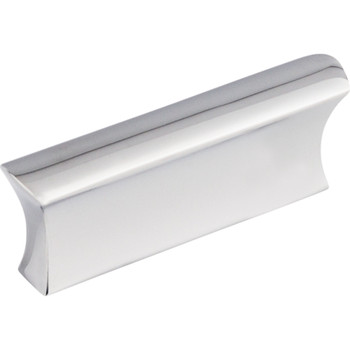 Top Knobs, Mercer, Glacier, 2" Straight Pull, Polished Chrome - Angle View