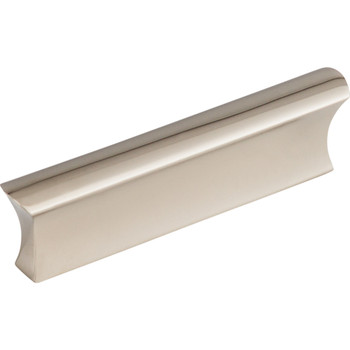 Top Knobs, Mercer, Glacier, 3" Straight Pull, Polished Nickel - Angle View