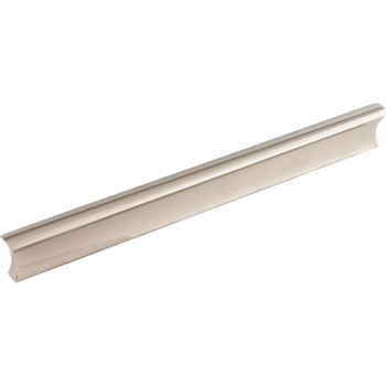 Top Knobs, Mercer, Glacier, 8" Straight Pull, Polished Nickel - Angle View