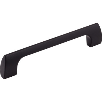 Top Knobs, Mercer, Holland, 5 1/16" (128mm) Straight Pull, Flat Black - Angle View