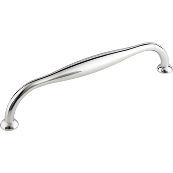 Top Knobs, Chareau, Shrewsbury, 7 1/2" Straight Pull, Polished Chrome - alt view