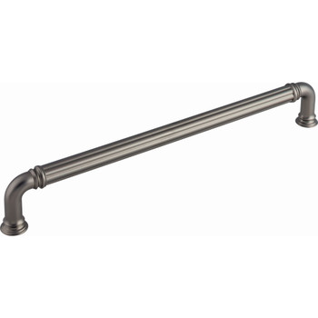 Top Knobs, Chareau, Reeded, 18" Appliance Pull, Ash Gray - alt view