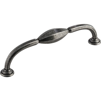 Top Knobs, Chareau, 5 1/16" (128mm) Straight Pull, Black Iron - alt view