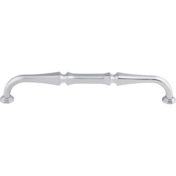 Top Knobs, Chareau, Chalet, 7" Straight Pull, Polished Chrome