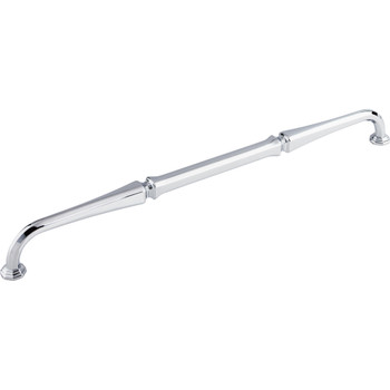 Top Knobs, Chareau, Chalet, 12" (305mm) Straight Pull, Polished Chrome - alt view
