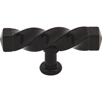 Top Knobs, Normandy, Twist, 3 3/16" Pull Knob, Patina Black