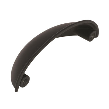 Amerock, Cup Pulls, 2 1/2" (64mm) Cup Pull, Flat Black - alt image