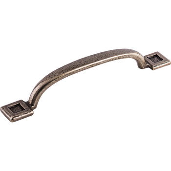 Top Knobs, Brittania, Square Inset, 5 1/16" (128mm) Curved Pull, Cast Iron - alt view