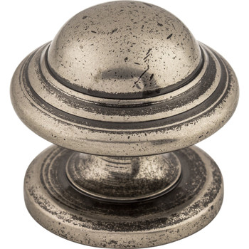 Top Knobs, Brittania, Empress, 1 3/8" Round Knob, Pewter Antique