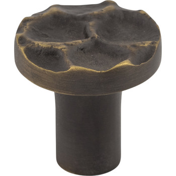 Top Knobs, Cobblestone, 1 1/8" Round Knob, Brass Antique