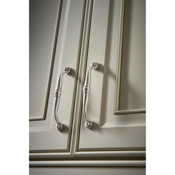Top Knobs, Somerset, Voss, 5 1/16" (128mm) Curved Pull, German Bronze - installed 1