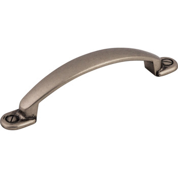 Top Knobs, Somerset, Arendal, 3 3/4" (96mm) Curved Pull, Pewter Antique - alt view