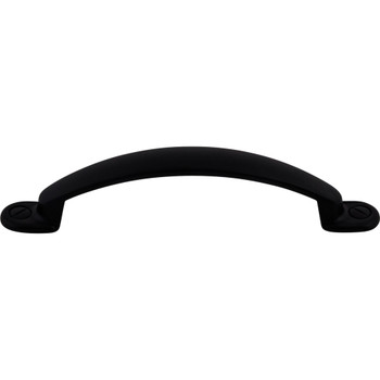 Top Knobs, Somerset, Arendal, 3 3/4" (96mm) Curved Pull, Flat Black