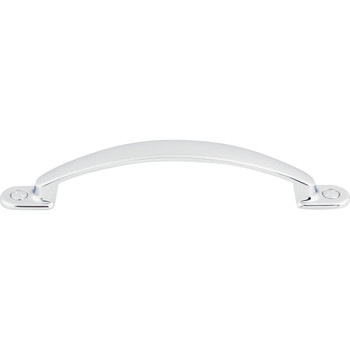 Top Knobs, Somerset, Arendal, 5 1/16" (128mm) Curved Pull, Polished Chrome