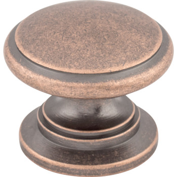 Top Knobs, Somerset, 1 1/4" Ray Round Knob, Antique Copper