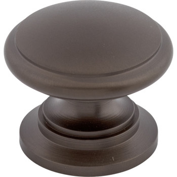 Top Knobs, Oil Rubbed Bronze, 1 1/4" Ray Round Knob, Oil Rubbed Bronze