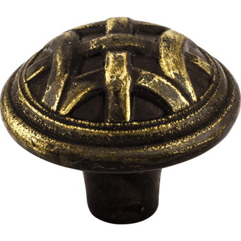 Top Knobs, Tuscany, 1 1/4" Celtic Round Knob, Dark Antique Brass