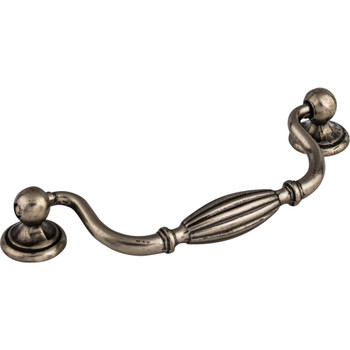 Top Knobs, Tuscany, 5 1/16" (128mm) Drop Pull, Pewter Antique - alt view