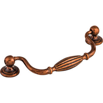 Top Knobs, Tuscany, 5 1/16" (128mm) Drop Pull, Old English Copper - alt view