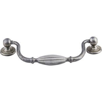 Top Knobs, Tuscany, 5 1/16" (128mm) Drop Pull, Pewter Light