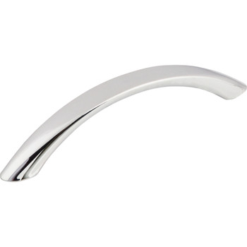 Top Knobs, Nouveau, Bow, 3 3/4" (96mm) Curved Pull, Polished Chrome - alt view