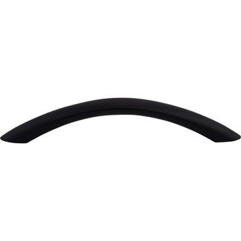 Top Knobs, Nouveau, Bow, 3 3/4" (96mm) Curved Pull, Flat Black